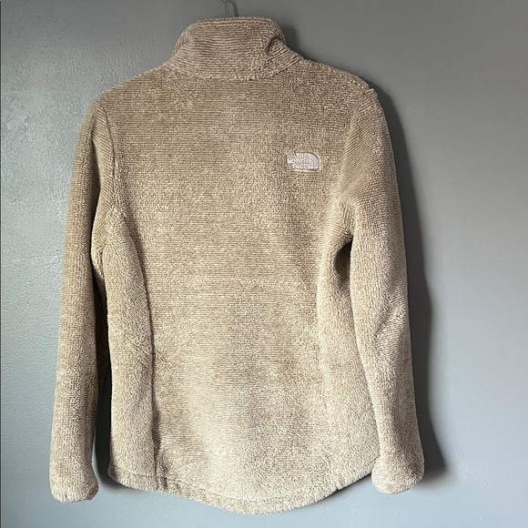 The North Face Osito Women's Jacket Beige Full Zip Fuzzy Medium - Picture 6 of 8